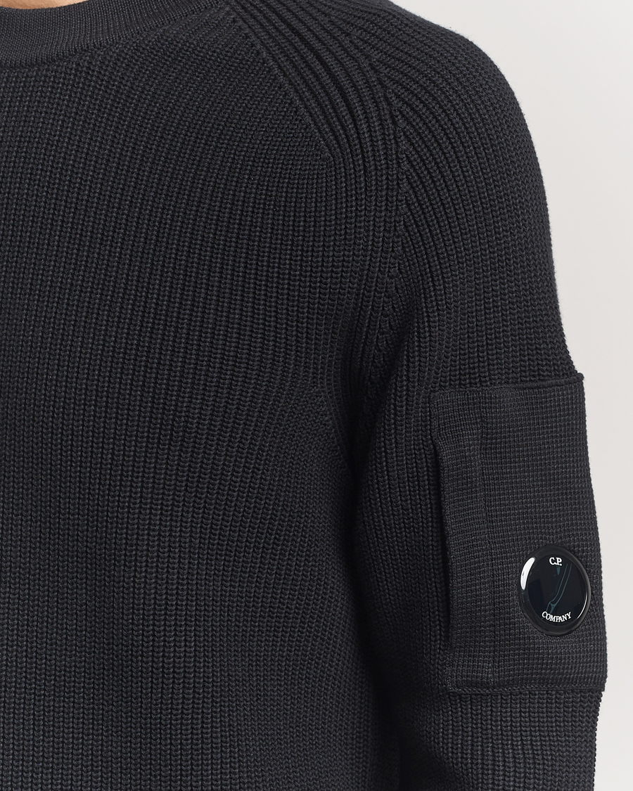 Herren | Pullover | C.P. Company | Sea Island Cotton Crewneck Black