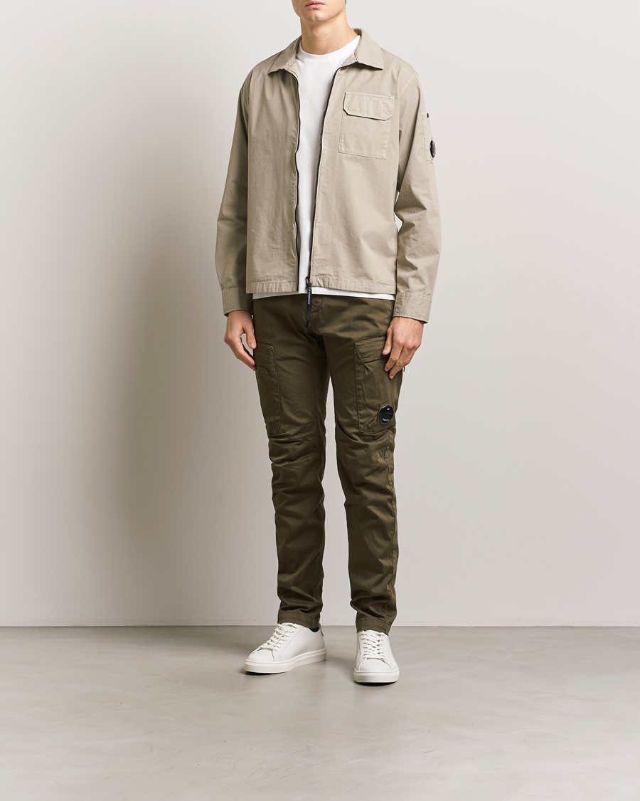 Herren | Hosen | C.P. Company | Satin Stretch Cargo Pants Olive