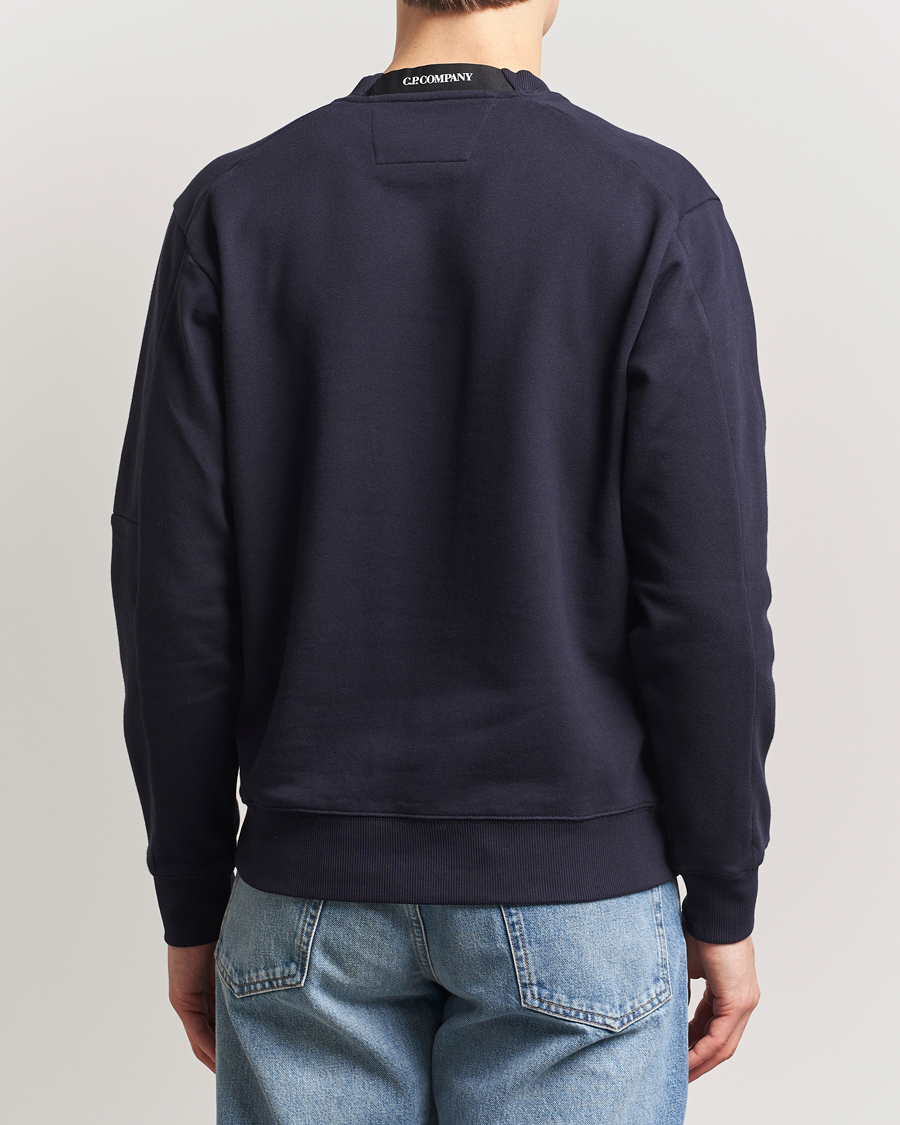 Herren | Pullover | C.P. Company | Diagonal Raised Fleece Lens Sweatshirt Navy