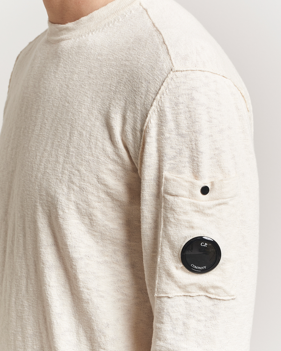 Herren | Pullover | C.P. Company | Knitted Cotton Crew Neck Off White
