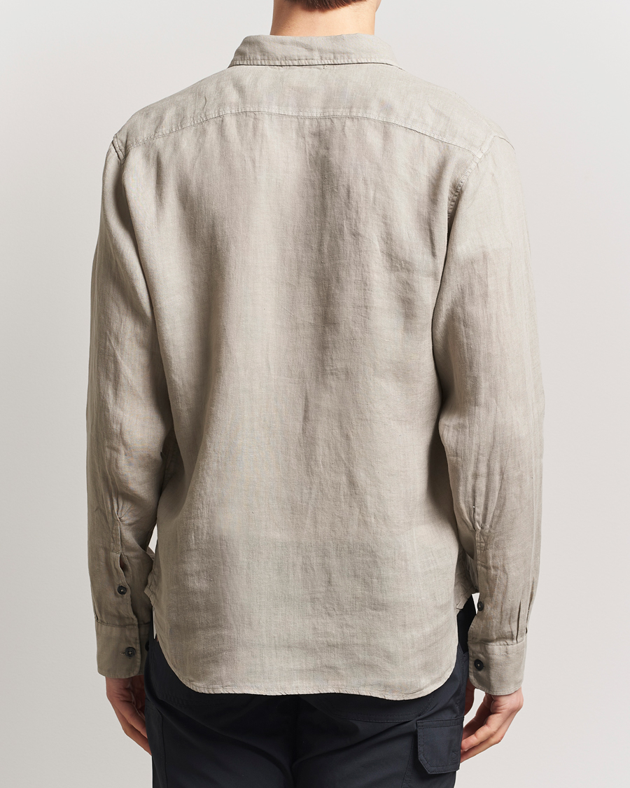 Herren | Hemden | C.P. Company | Long Sleeve Linen Shirt Taupe