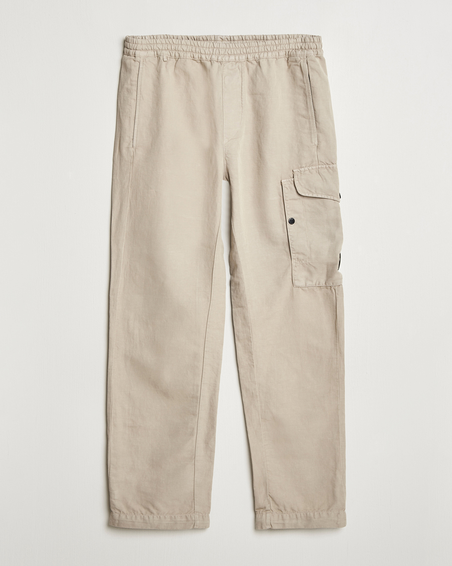 Herren | Hosen | C.P. Company | Cotton/Linen Cargo Pants Taupe