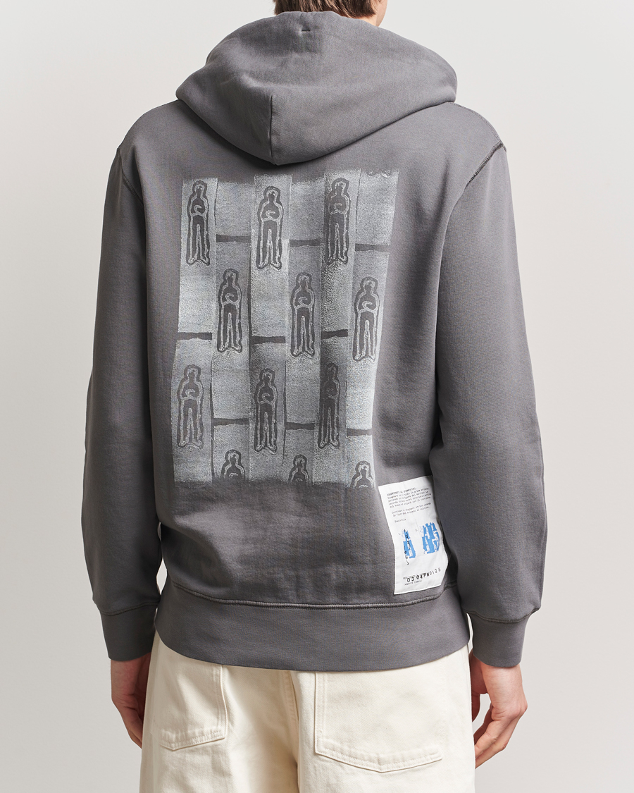 Herren | Pullover | C.P. Company | Cotton Fleece Back Logo Hood Grey