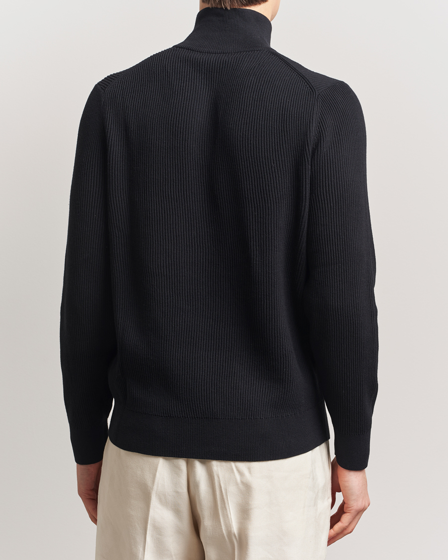 Herren | Pullover | J.Lindeberg | Alex Knitted Half-Zip Black