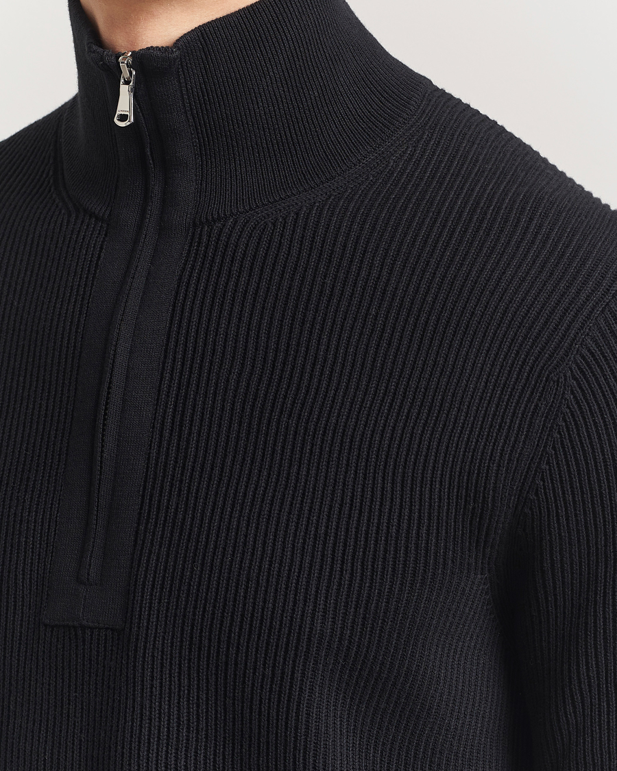 Herren | Pullover | J.Lindeberg | Alex Knitted Half-Zip Black