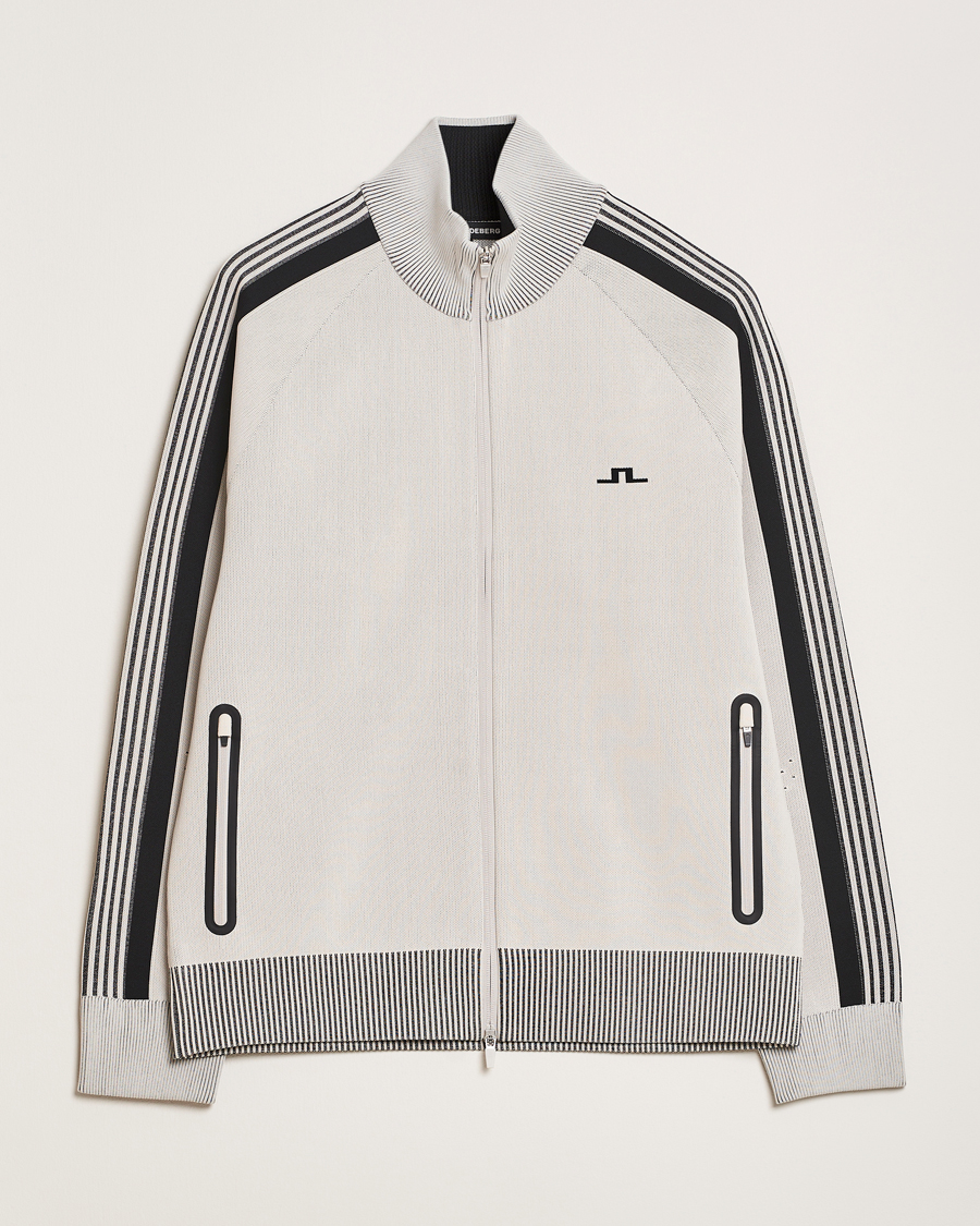 Herren | Jacken | J.Lindeberg | Max Tech Knit Track Jacket Moonbeam