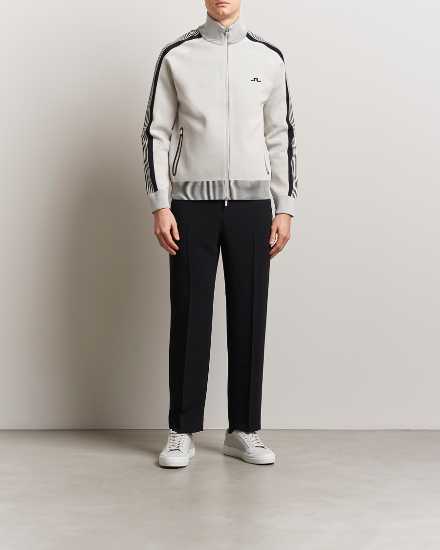 Herren | Jacken | J.Lindeberg | Max Tech Knit Track Jacket Moonbeam