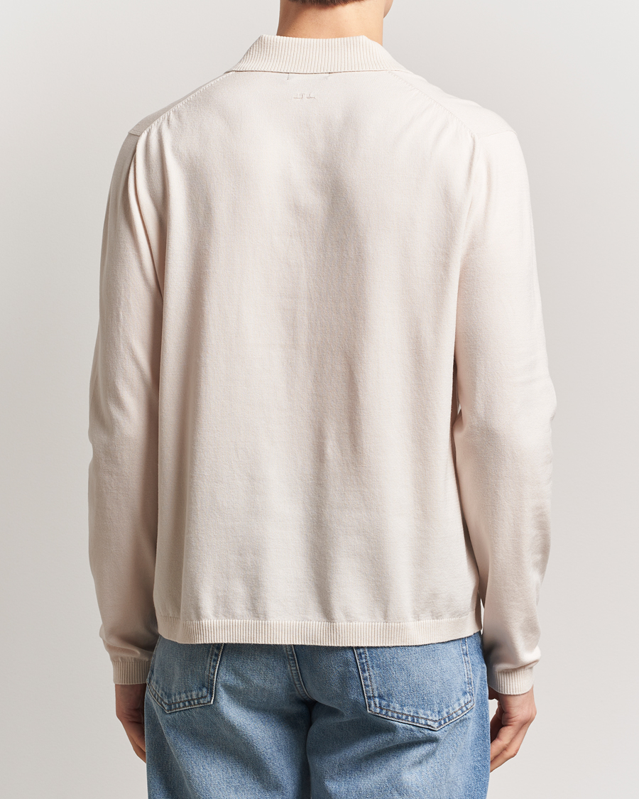 Herren | Poloshirts | J.Lindeberg | Rowan Long Sleeve Polo Moonbeam