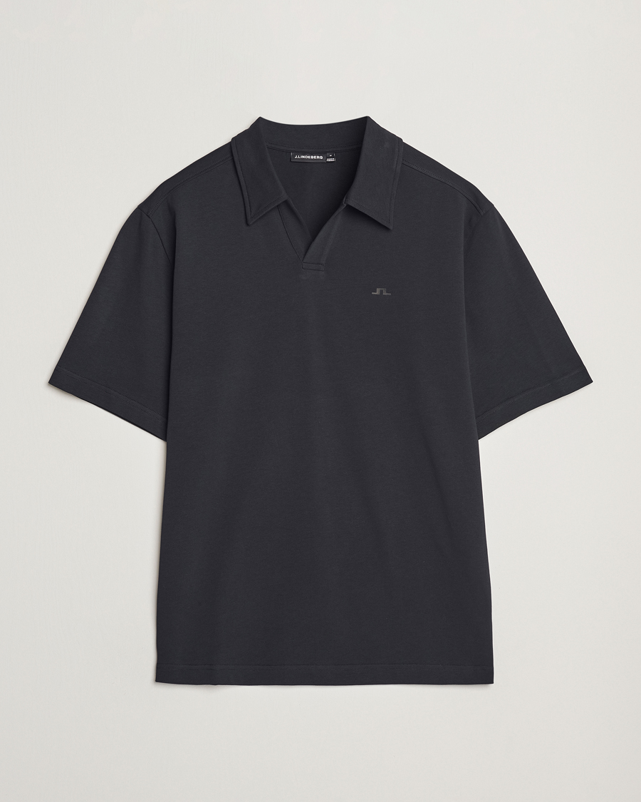 Herren | Poloshirts | J.Lindeberg | Roy Relaxed Polo Pique Black