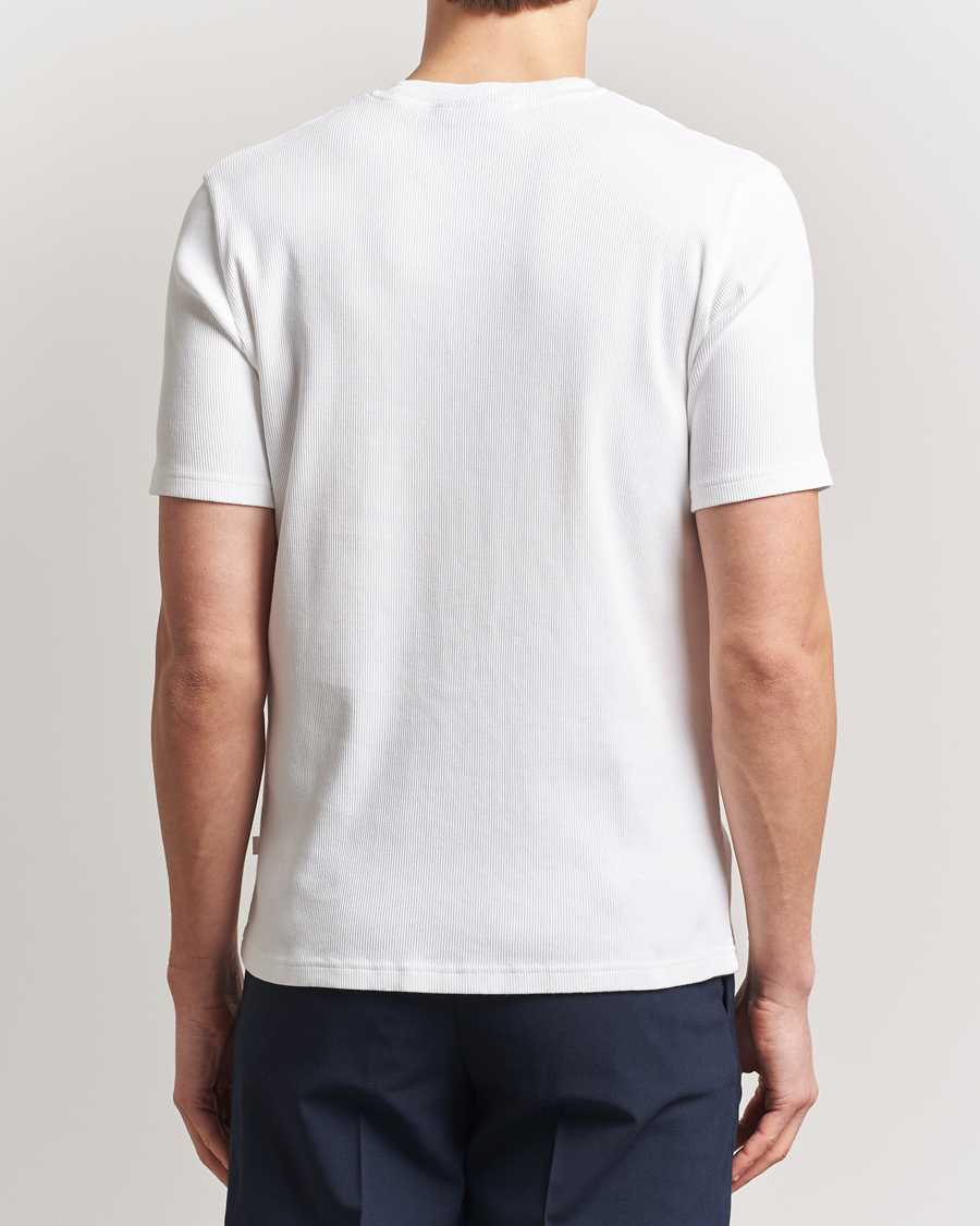 Herren | T-Shirts | J.Lindeberg | Rob Slim Rib T-Shirt White