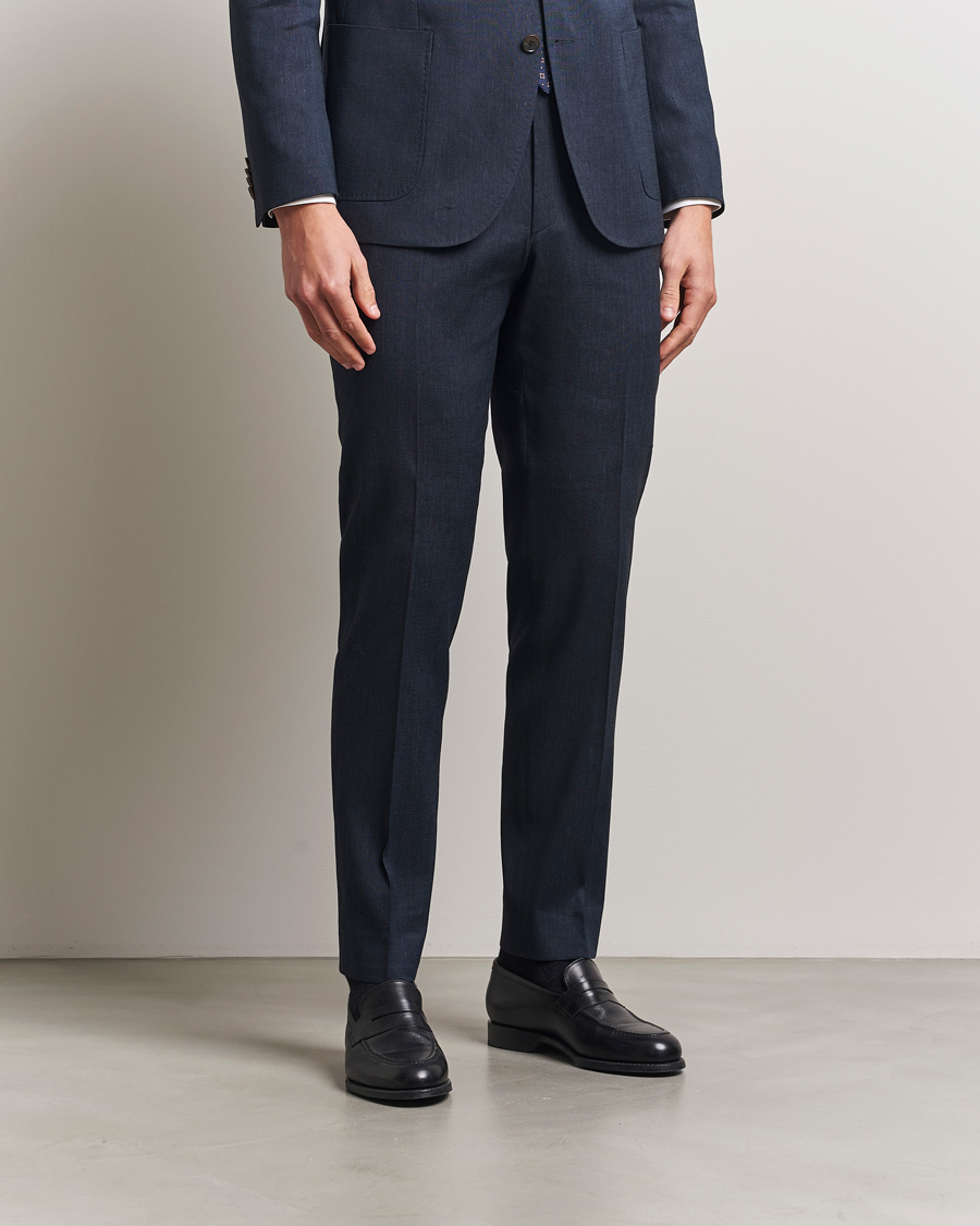Herren | Hosen | Morris | Heritage Linen Suit Trousers Navy