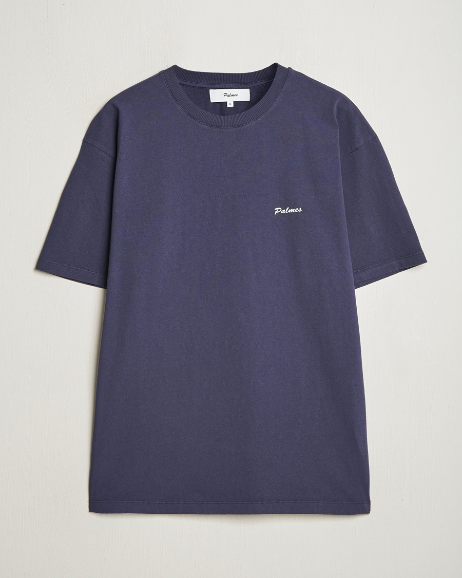 Herren | T-Shirts | Palmes | Dyed T-Shirt Navy