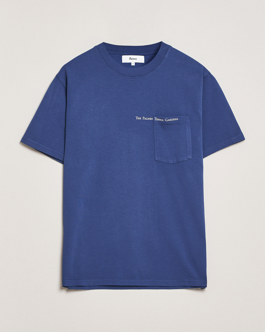 Herren | T-Shirts | Palmes | Garden Pocket T-Shirt Dark Blue