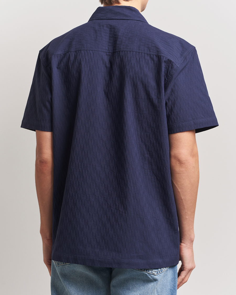 Herren | Hemden | Palmes | Garden Short Sleeve Shirt Navy