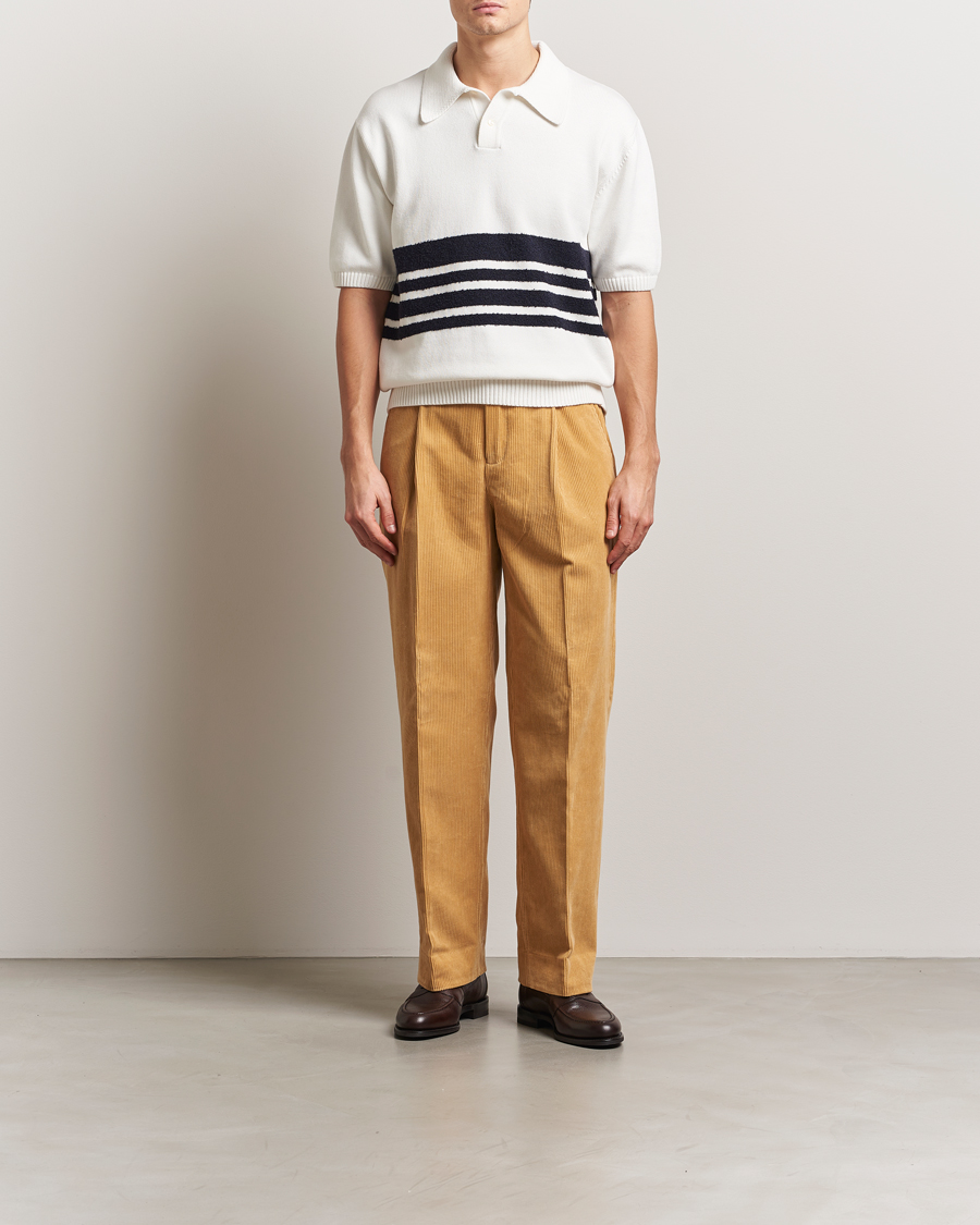 Herren | Poloshirts | Palmes | Panel Knit Polo Off White