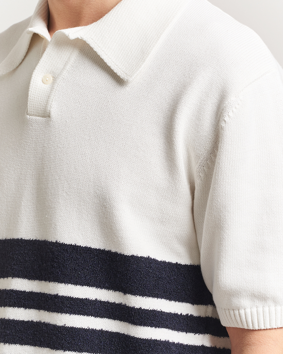 Herren | Poloshirts | Palmes | Panel Knit Polo Off White