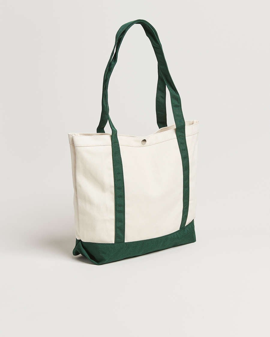 Herren | Palmes Society Tote Bag White/Green | Palmes | Society Tote Bag White/Green