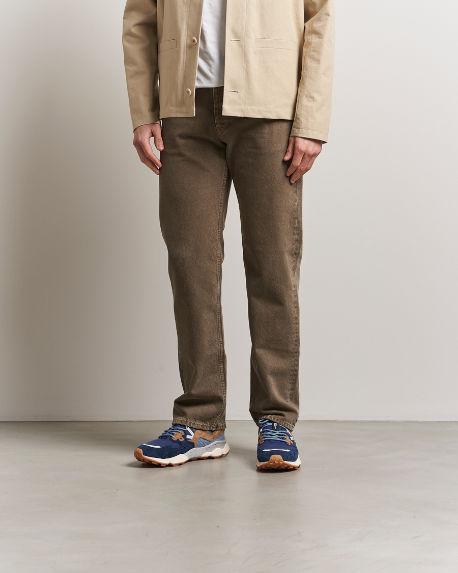 Herren | Flower Mountain Yamano 3 Suede/Canvas Sneaker Navy | Flower Mountain | Yamano 3 Suede/Canvas Sneaker Navy