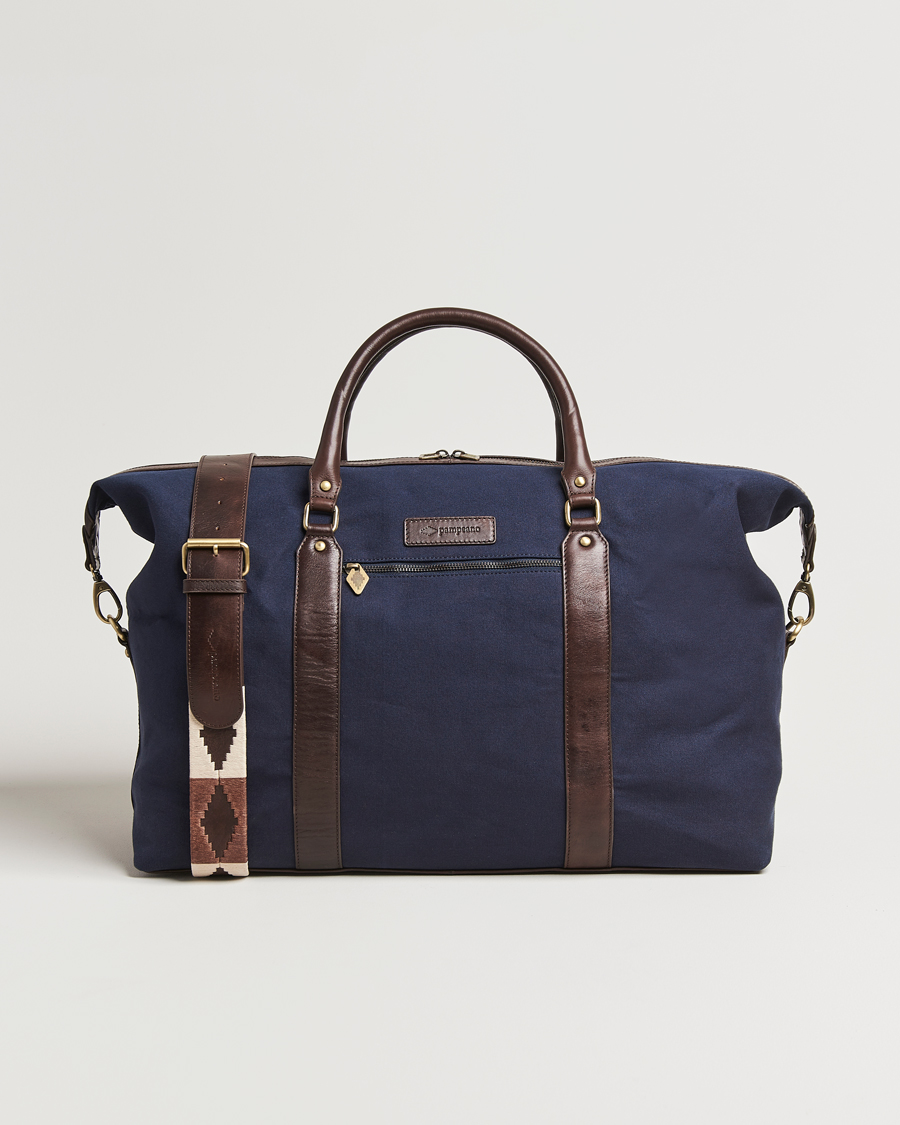 Herren | Pampeano Cabballero Large Canvas Weekend Bag Navy | Pampeano | Cabballero Large Canvas Weekend Bag Navy