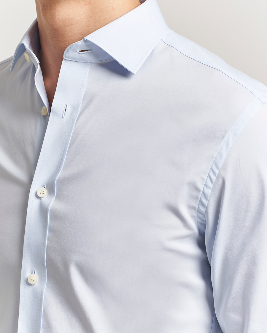 Herren | Hemden | Tiger of Sweden | Adley Slim Fit Cut Away Shirt Light Blue