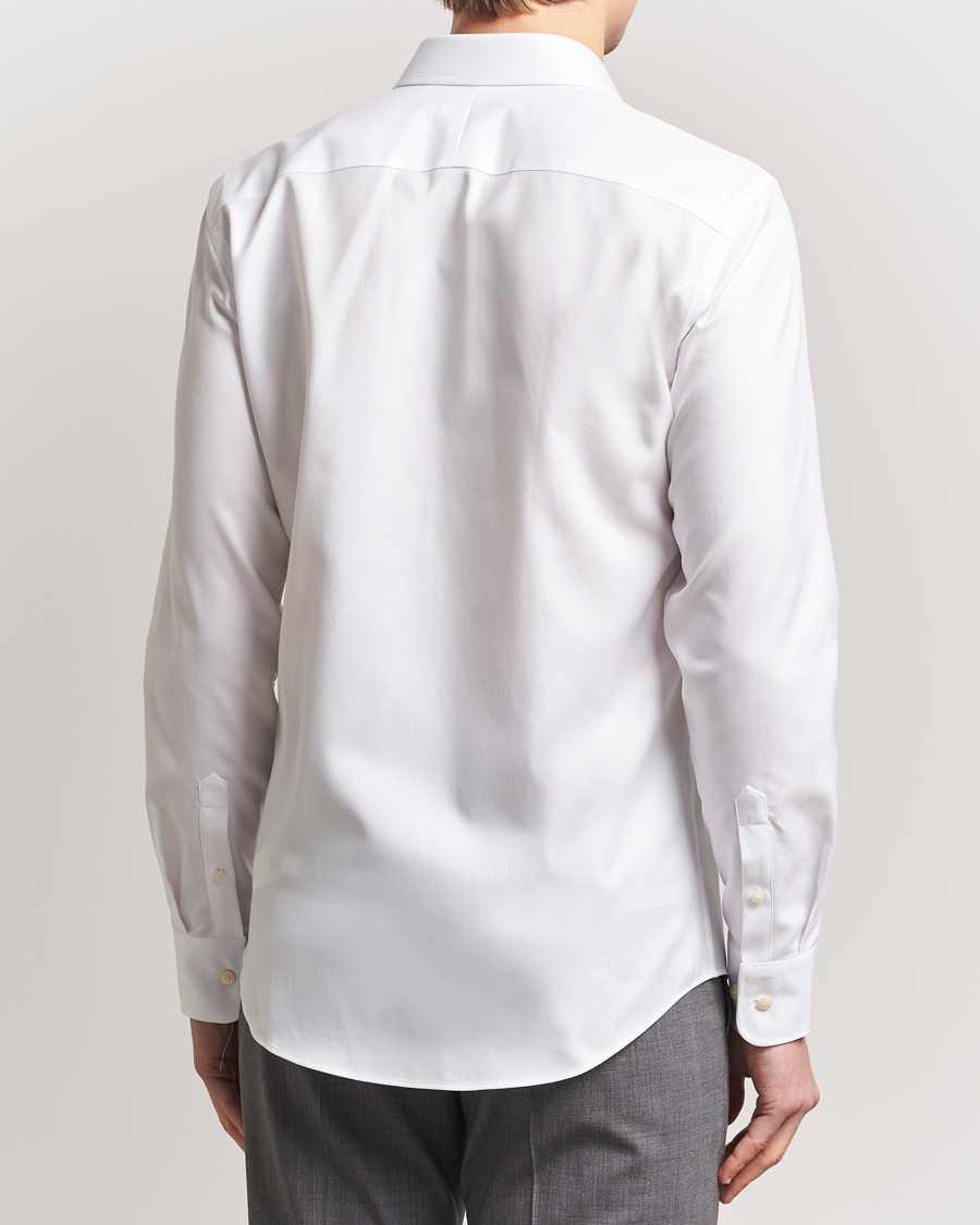 Herren | Hemden | Tiger of Sweden | Adley Structured Slim Fit Cut Away Shirt White