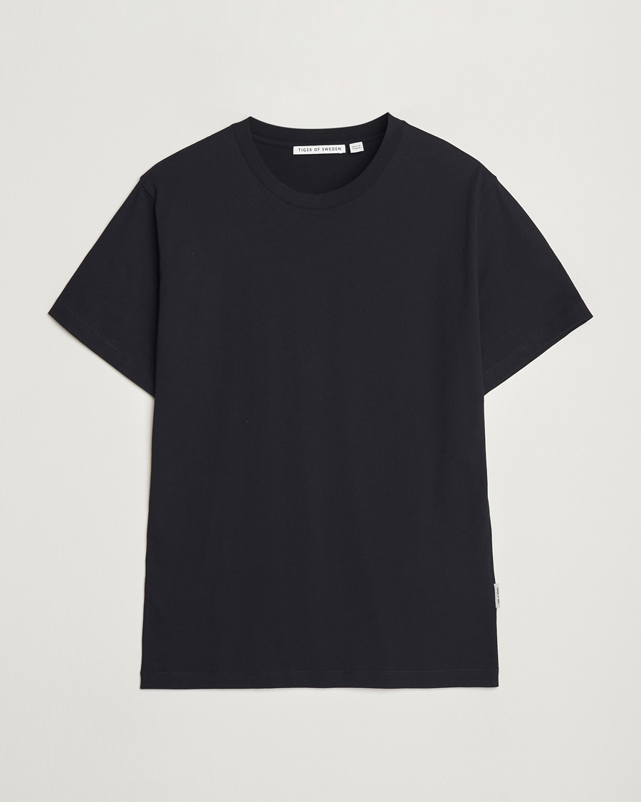Herren | T-Shirts | Tiger of Sweden | Dillan Crew Neck T-Shirt Black