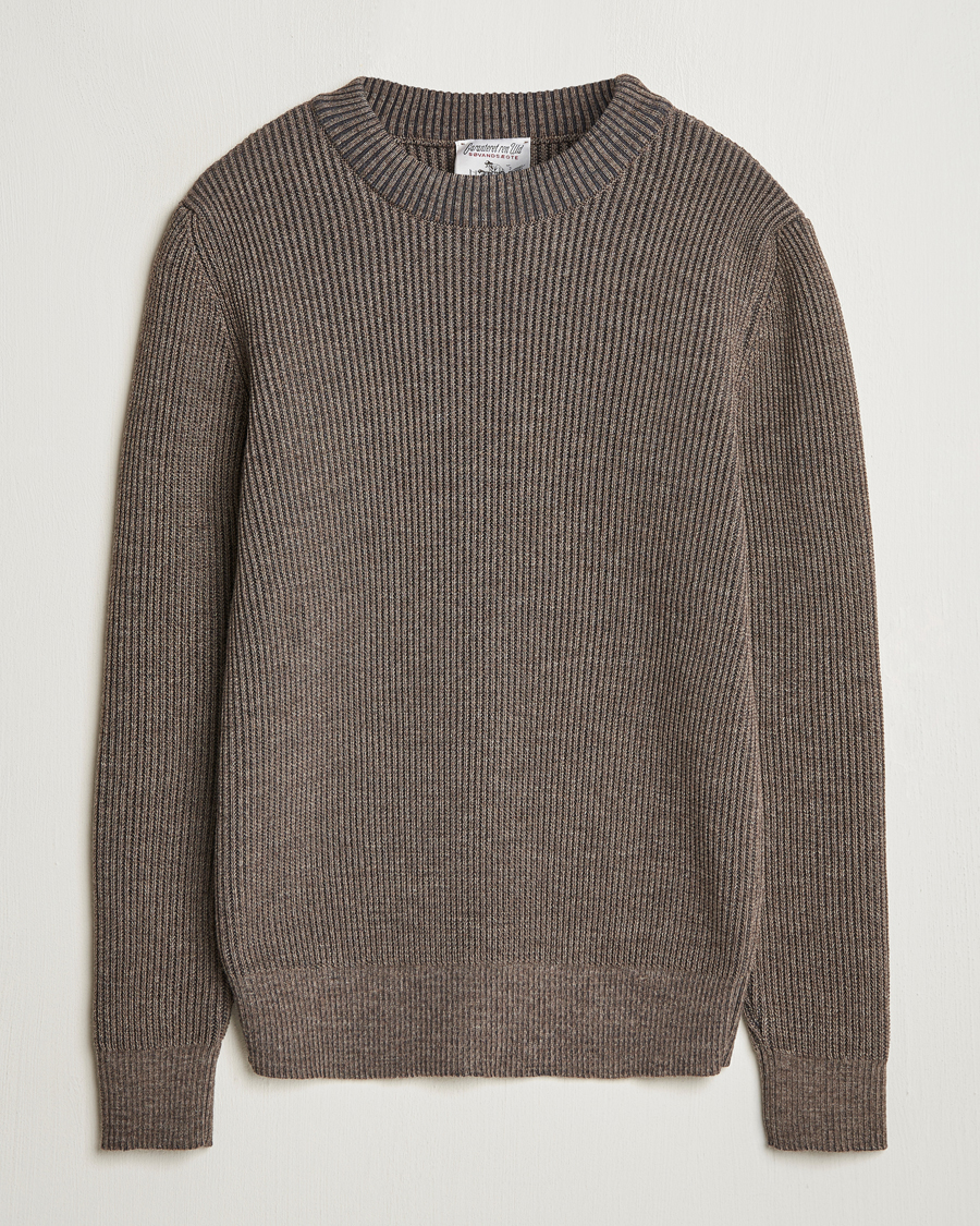 Herren | Pullover | S.N.S. Herning | Fender Wool Crew Neck Terra Brown