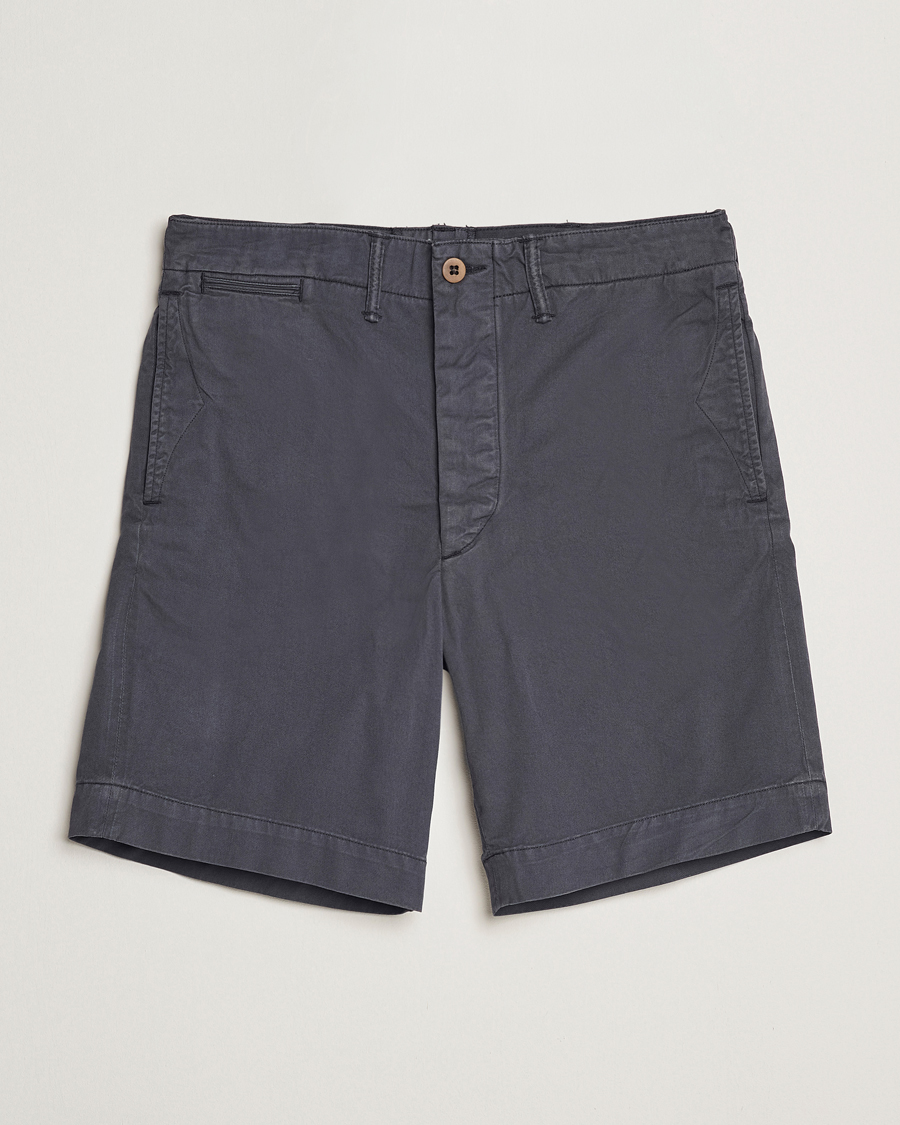 Herren | Shorts | RRL | Officers Flat Shorts Navy