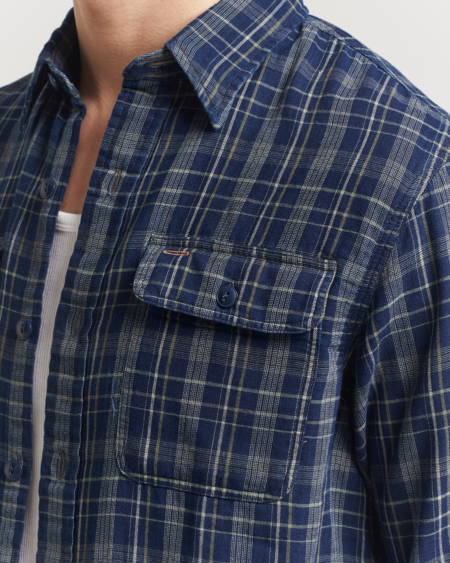 Herren | Hemden | RRL | Matlock Double Pocket Shirt Indigo Plaid