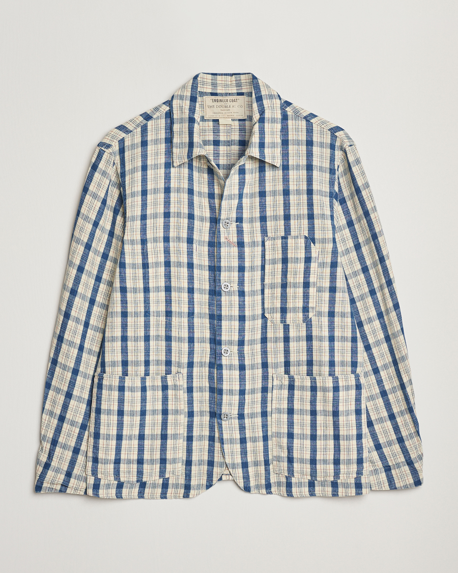 Herren | Jacken | RRL | Norfolk Shirt Jacket Indigo/Cream Plaid