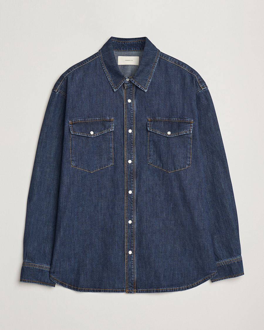 Herren | Hemden | Jeanerica | Arno Denim Shirt Dark Blue Vintage
