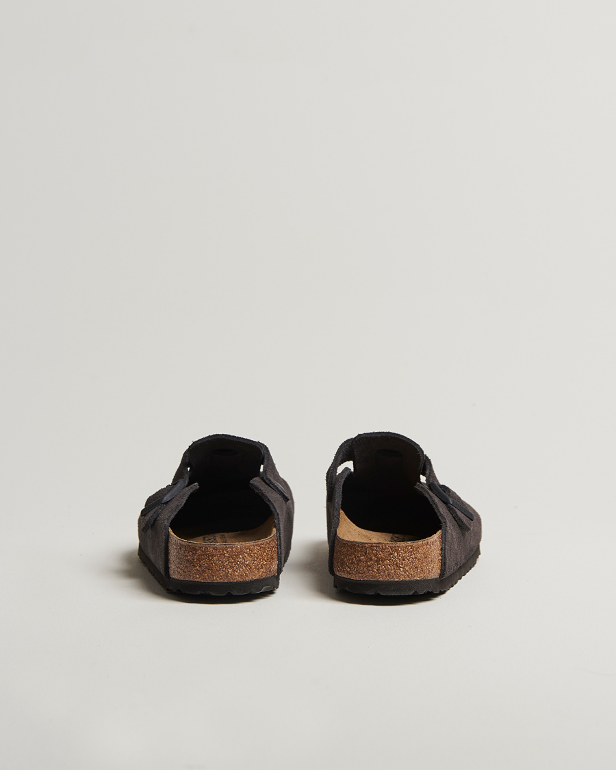 Herren | BIRKENSTOCK Boston Classic Footbed Velvet Grey Suede | BIRKENSTOCK | Boston Classic Footbed Velvet Grey Suede
