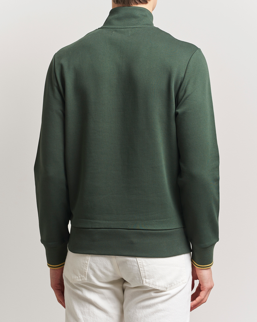 Herren | Pullover | Fred Perry | Half Zip Sweatshirt Court Green