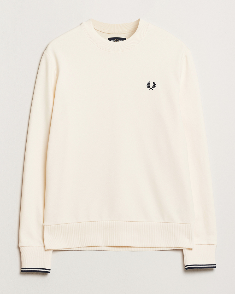 Herren | Pullover | Fred Perry | Crew Neck Sweatshirt Ecru