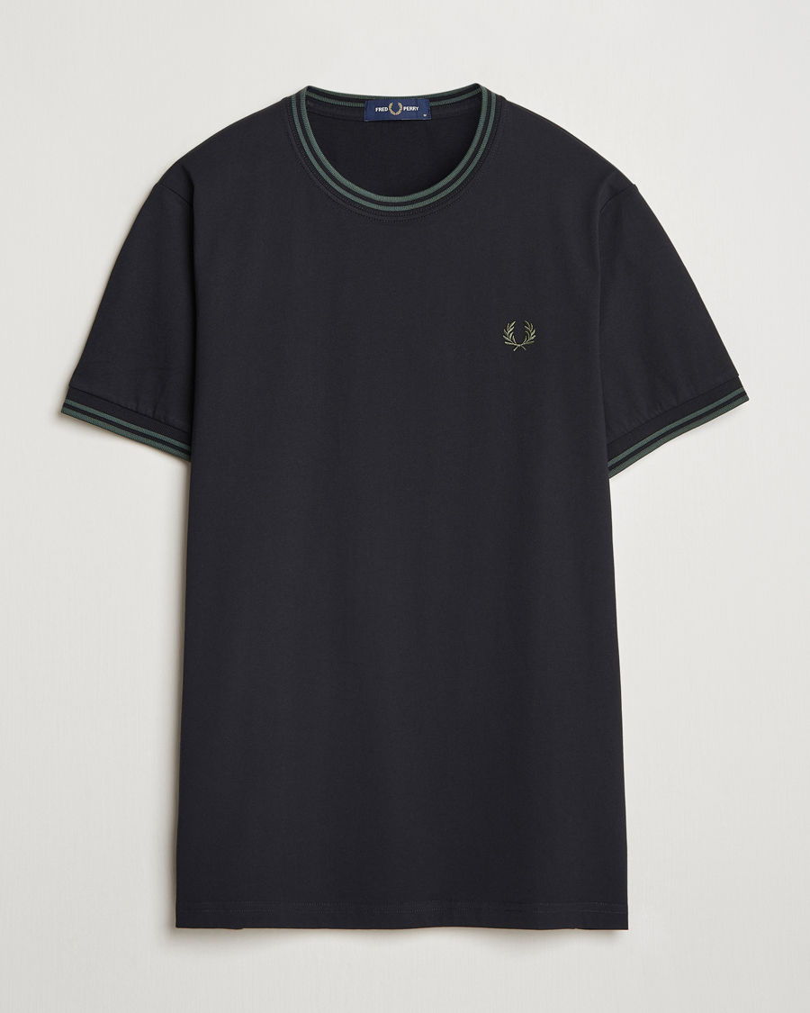 Herren | T-Shirts | Fred Perry | Twin Tipped T-Shirt Black