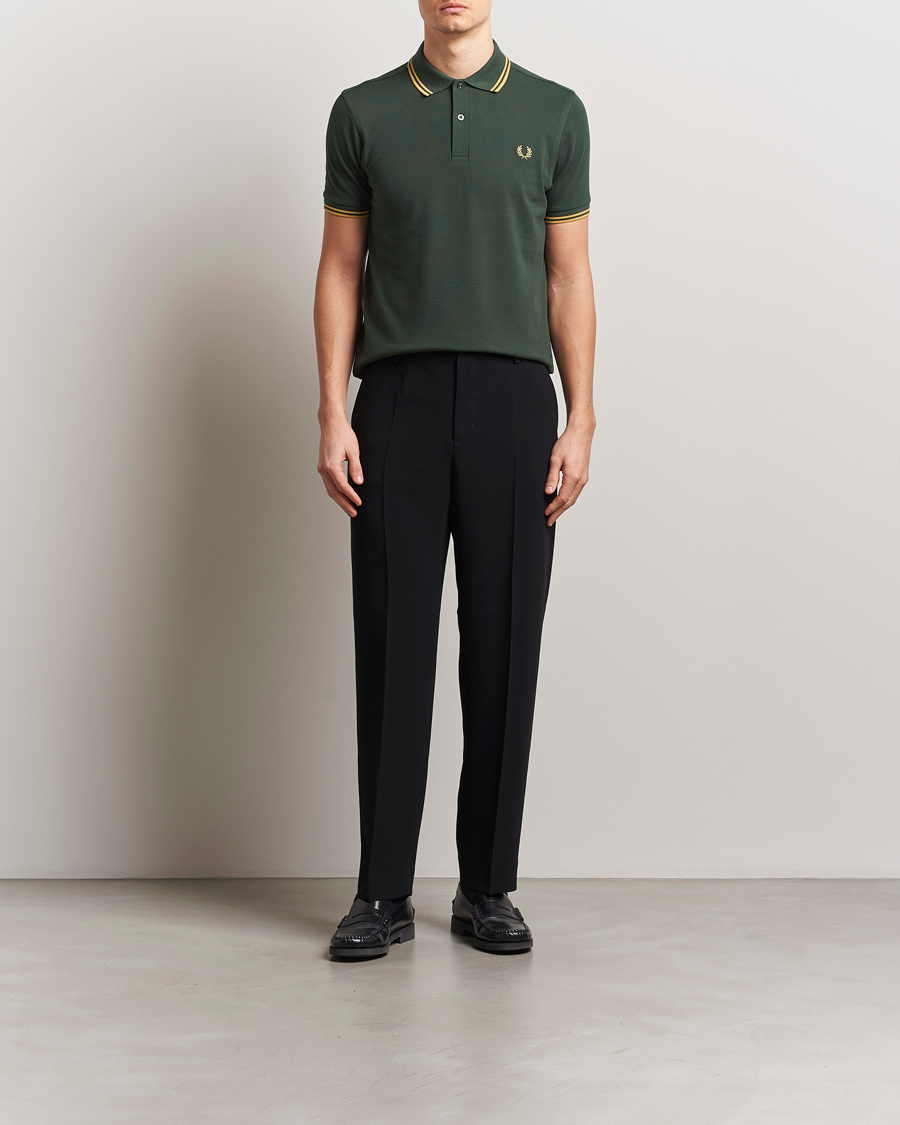 Herren | Poloshirts | Fred Perry | Twin Tipped Polo Shirt Court Green