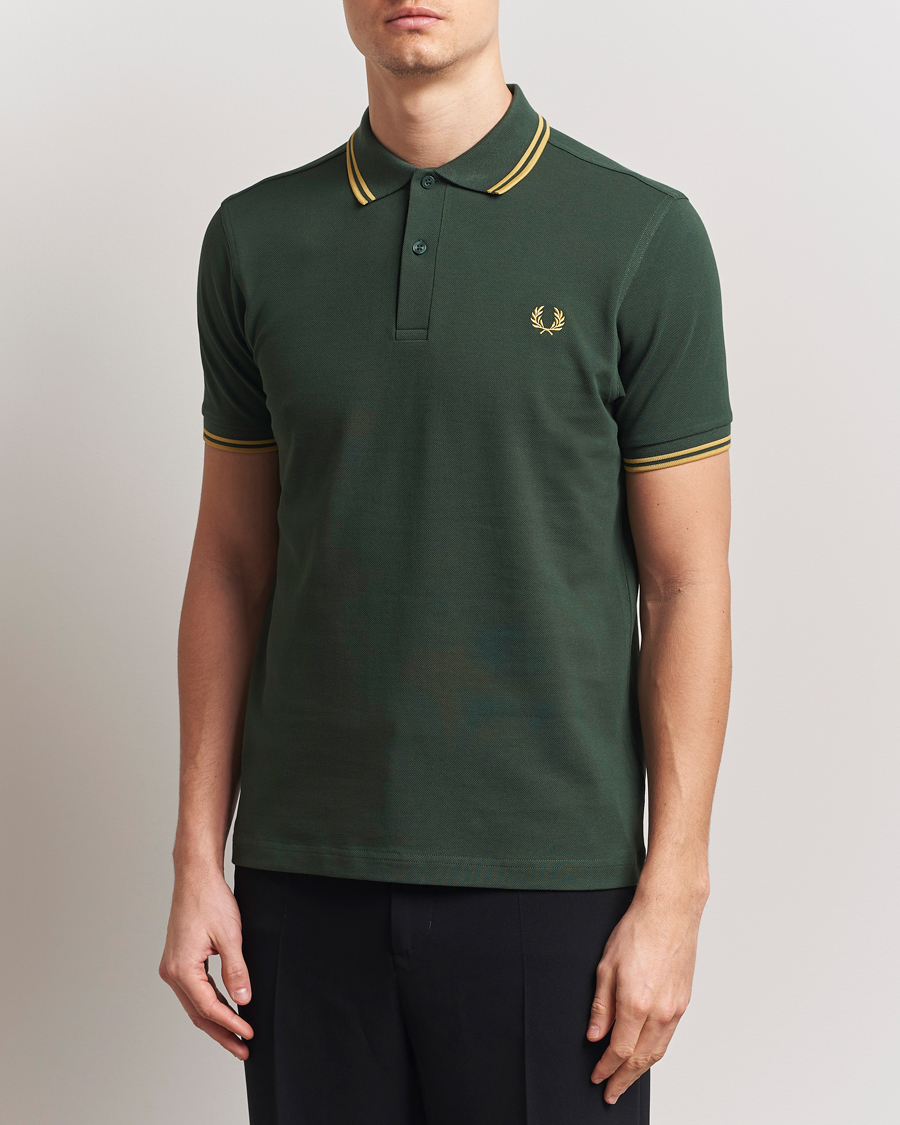 Herren | Poloshirts | Fred Perry | Twin Tipped Polo Shirt Court Green