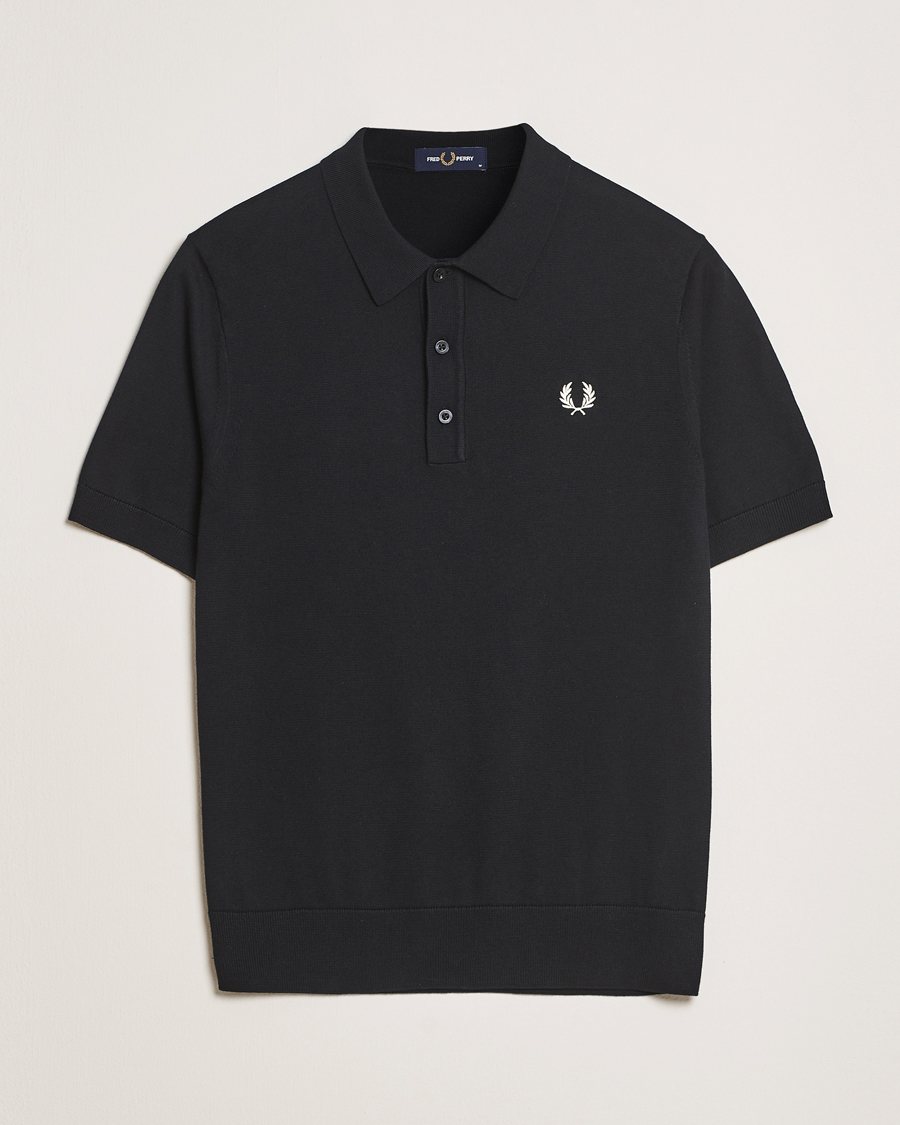 Herren | Poloshirts | Fred Perry | Cotton Knitted Polo Black