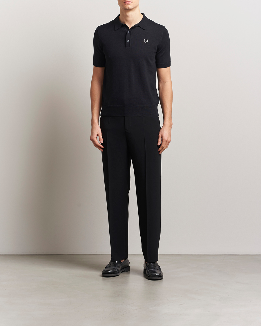 Herren | Poloshirts | Fred Perry | Cotton Knitted Polo Black