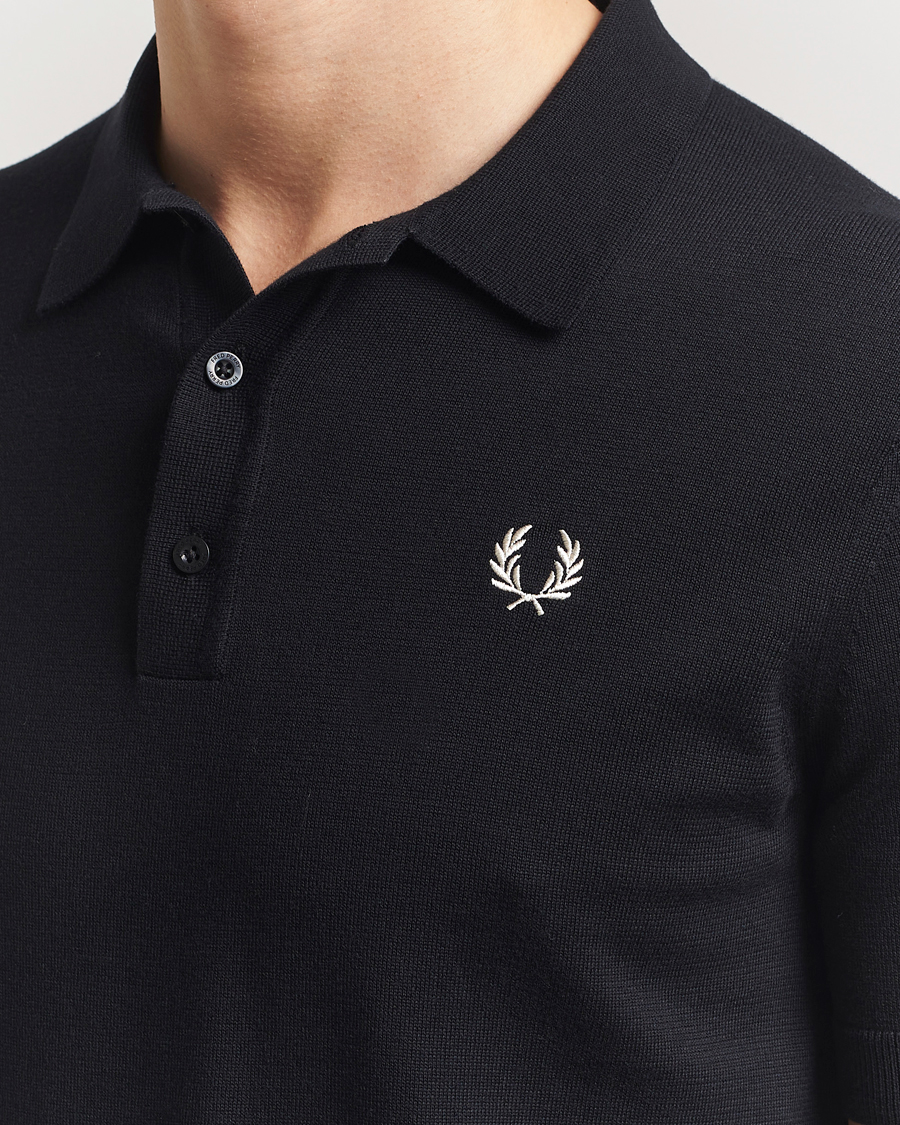 Herren | Poloshirts | Fred Perry | Cotton Knitted Polo Black