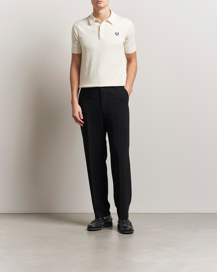 Herren | Poloshirts | Fred Perry | Cotton Knitted Polo Ecru