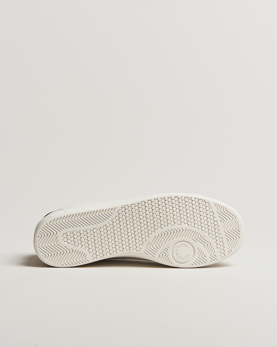 Herren | Fred Perry B721 Leather Sneaker Snow White/Red | Fred Perry | B721 Leather Sneaker Snow White/Red