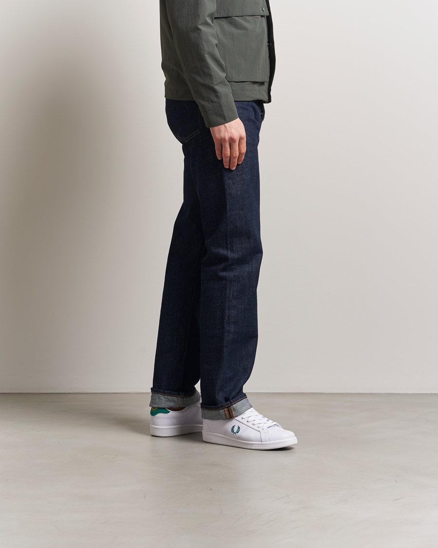 Herren | Fred Perry B721 Leather Sneaker White/Court Green | Fred Perry | B721 Leather Sneaker White/Court Green