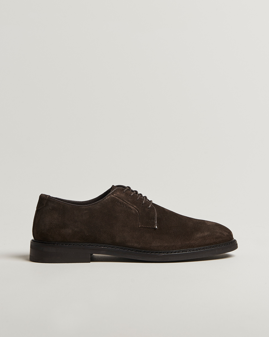Herren | GANT Bidford Suede Derby Ebony Brown | GANT | Bidford Suede Derby Ebony Brown