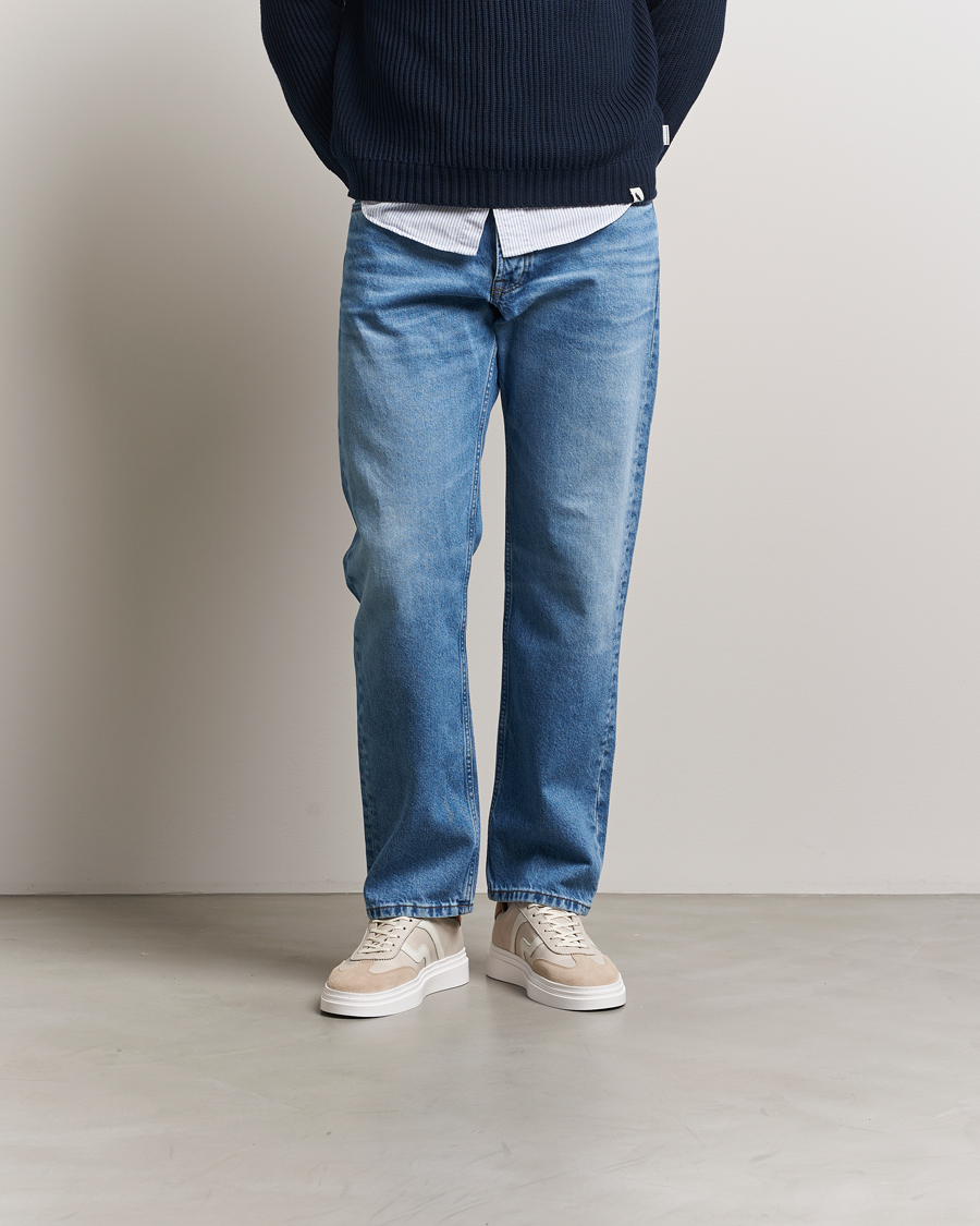 Herren | GANT Cuzmoon Leather Sneaker Beige/Cream | GANT | Cuzmoon Leather Sneaker Beige/Cream