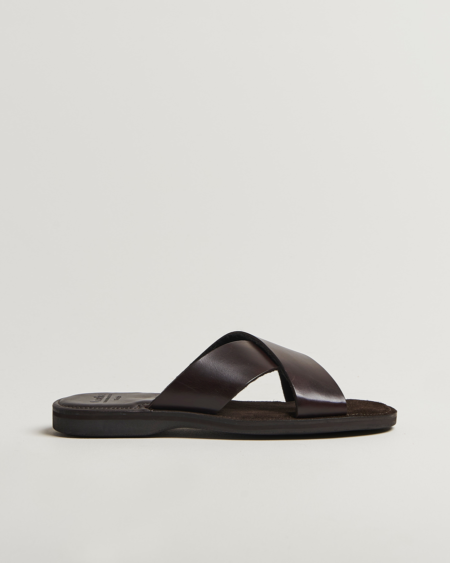 Herren | Sandalen & Pantoletten | Loake 1880 | Gozo Leather Sandal Dark Brown