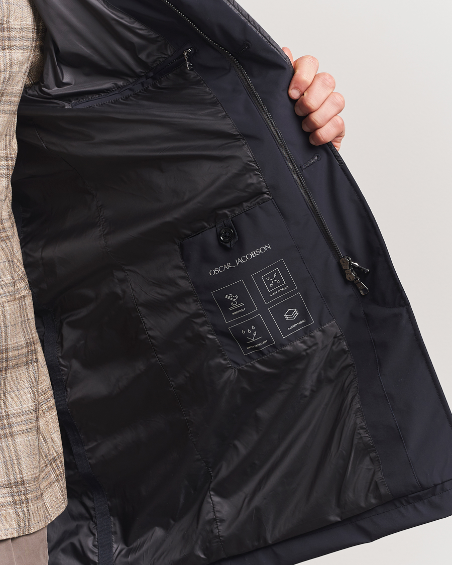 Herren | Jacken | Oscar Jacobson | Nylon Car Coat Navy