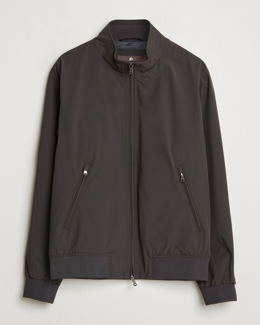 Herren | Jacken | Oscar Jacobson | Bomber Nylon Jacket Brown
