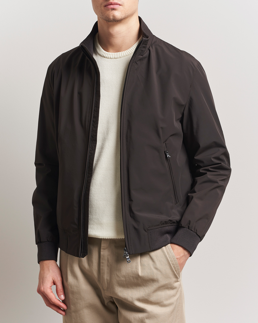 Herren | Jacken | Oscar Jacobson | Bomber Nylon Jacket Brown