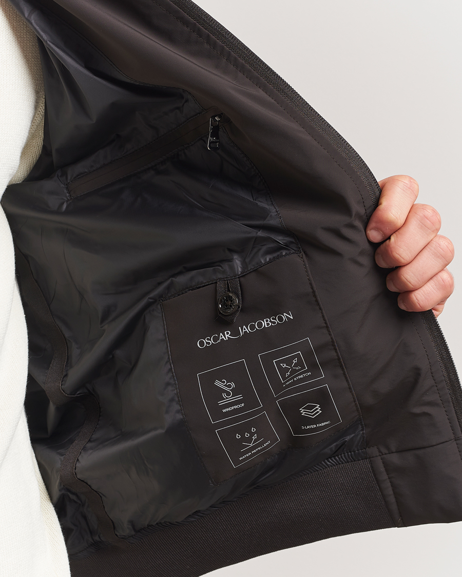 Herren | Jacken | Oscar Jacobson | Bomber Nylon Jacket Brown